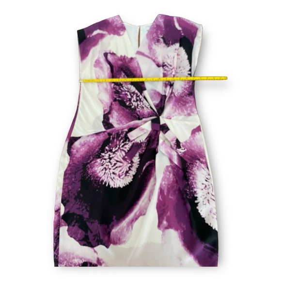 Robert Rodriguez Clematis Print 100% Silk Dress Sz 8 - Picture 10 of 11